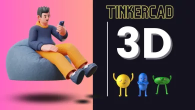 انشاء تصميم ثلاثي ابعاد في برنامج تينكركاد في ثلاث خطوات